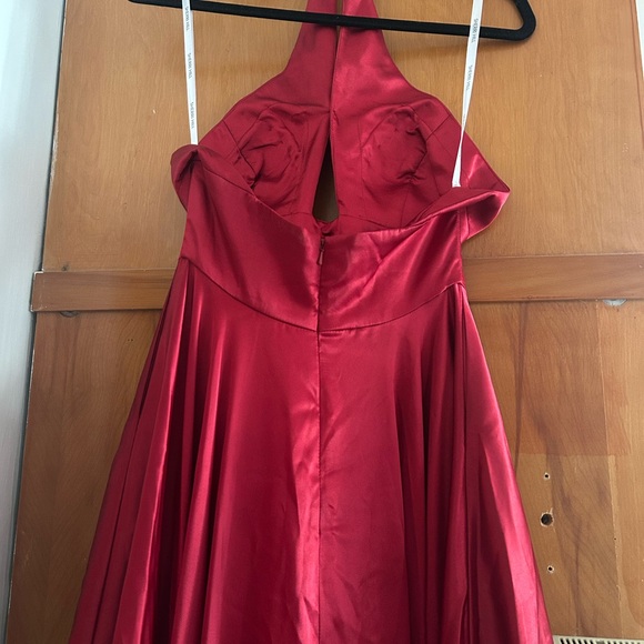 Sherri Hill Wine Red Dress - Picture 3 of 6